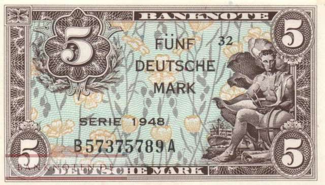 Deutschland - 5  Deutsche Mark (#WBZ-04a_UNC)