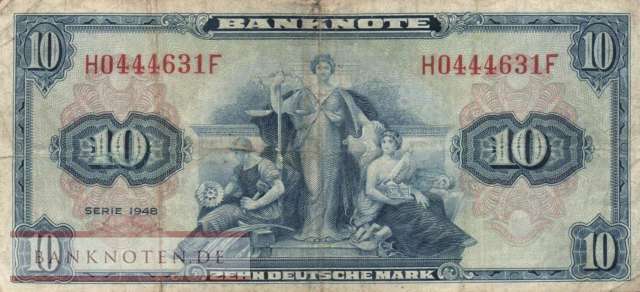 Deutschland - 10  Deutsche Mark (#WBZ-05_VG)