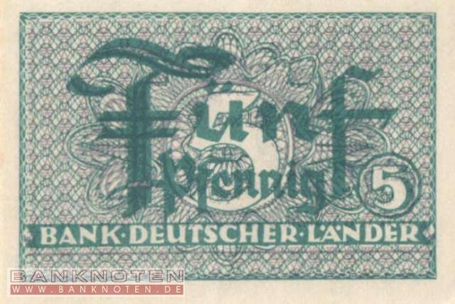 Germany - 5  Pfennig (#WBZ-11b_UNC)