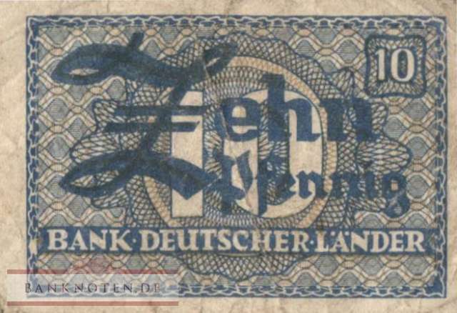 Deutschland - 10  Pfennig (#WBZ-12b_F)