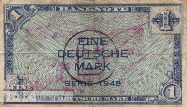 Germany - 1  Deutsche Mark (#WBZ-14b_F)