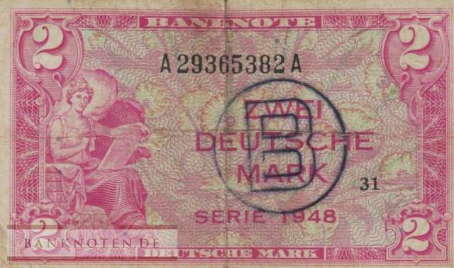 Deutschland - 2  Deutsche Mark (#WBZ-15a_VG)