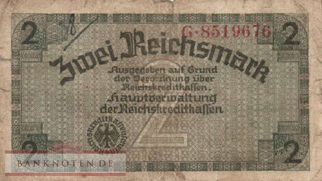 Deutschland - 2  Reichsmark (#ZWK-003a_VG)