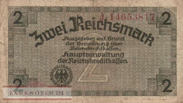Germany - 2  Reichsmark (#ZWK-003b_F)