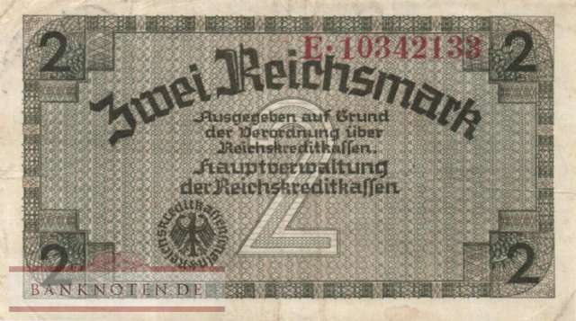 Deutschland - 2  Reichsmark (#ZWK-003b_VF)