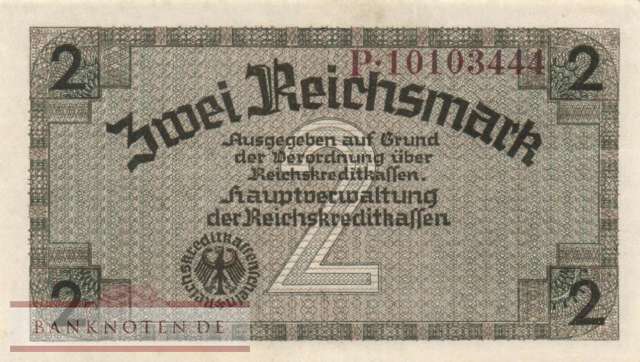 Deutschland - 2  Reichsmark (#ZWK-003b_XF)