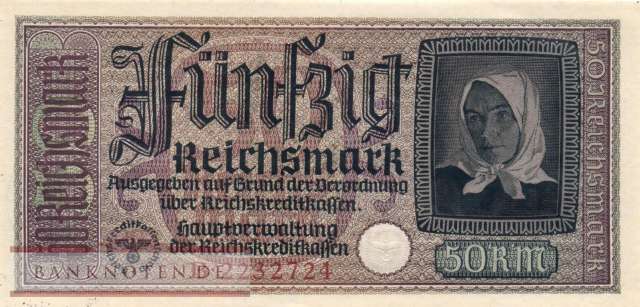Deutschland - 50  Reichsmark (#ZWK-006c_UNC)