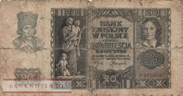 Germany - 20  Zloty (#ZWK-030_G)