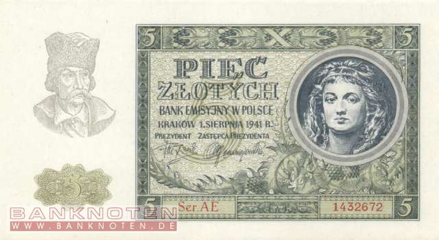 Germany - 5  Zlotych (#ZWK-036_UNC)
