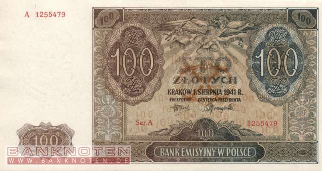 Germany - 100  Zloty (#ZWK-038_XF)