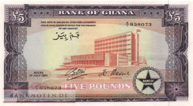 Ghana - 5  Pounds (#003d_UNC)