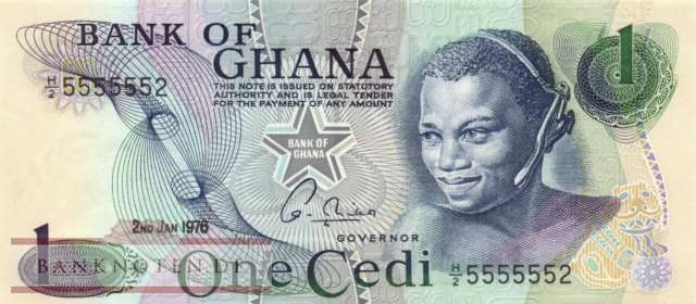 Ghana - 1  Cedi (#013c-1_UNC)