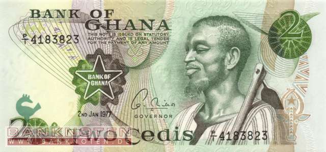 Ghana - 2  Cedis (#014c-77_UNC)