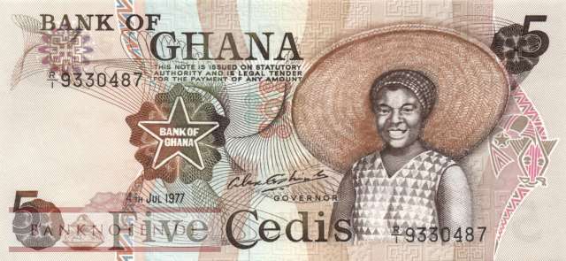 Ghana - 5  Cedis (#015b-7707_UNC)