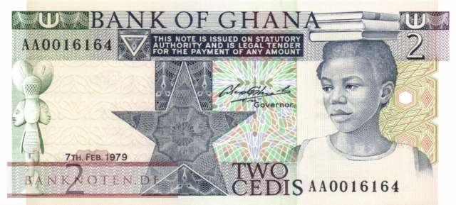 Ghana - 2  Cedis (#018a_UNC)