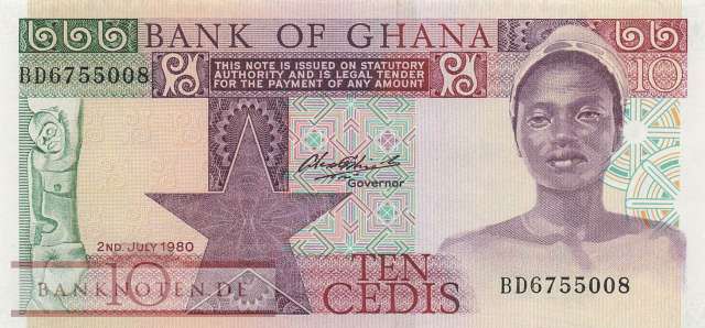 Ghana - 10  Cedis (#020c_UNC)