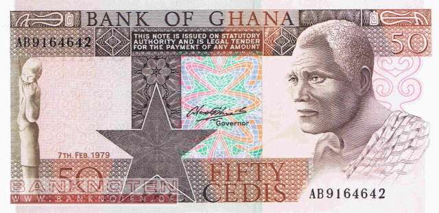 Ghana - 50 Cedis (#022a_UNC)