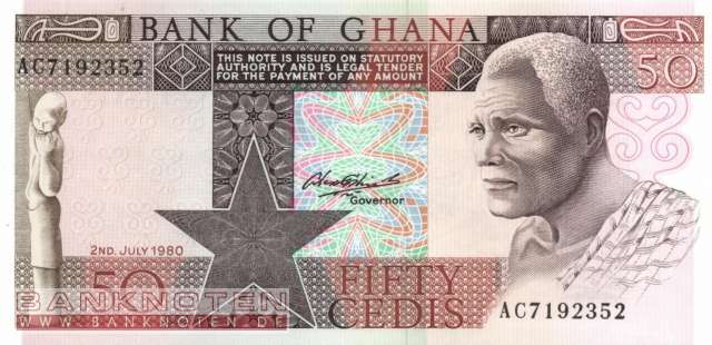 Ghana - 50 Cedis (#022b_UNC)