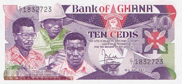 Ghana - 10  Cedis (#023a_UNC)