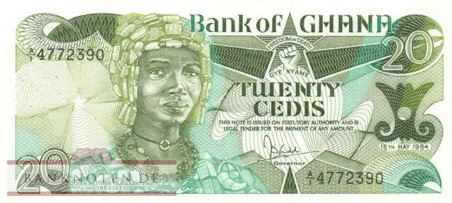 Ghana - 20  Cedis (#024a-84_UNC)