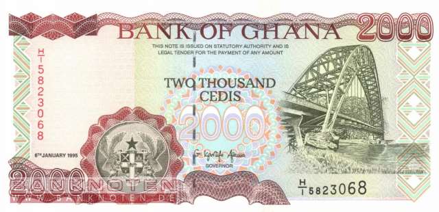 Ghana - 2.000  Cedis (#030b_UNC)
