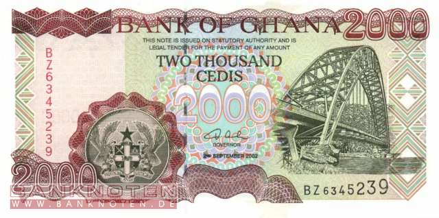 Ghana - 2.000  Cedis (#033g_UNC)