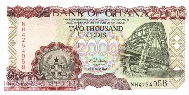 Ghana - 2.000  Cedis (#033h_UNC)