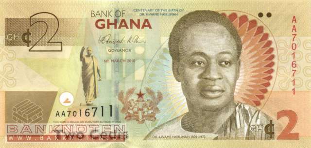 Ghana - 2  Cedis (#037Aa_UNC)