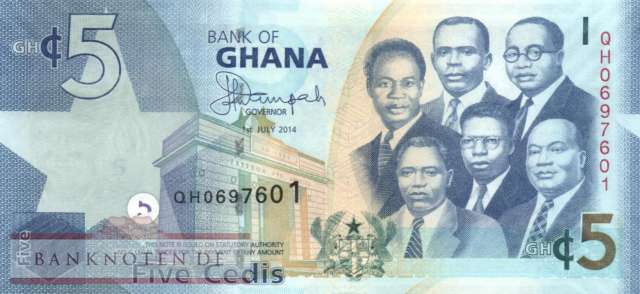 Ghana - 5  Cedis (#038e_UNC)