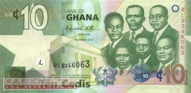 Ghana - 10  Cedis (#039b_UNC)