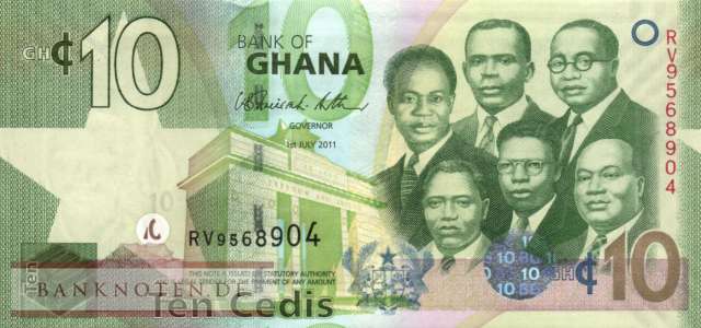 Ghana - 10  Cedis (#039c_UNC)