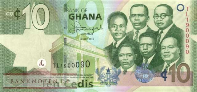 Ghana - 10  Cedis (#039f_UNC)