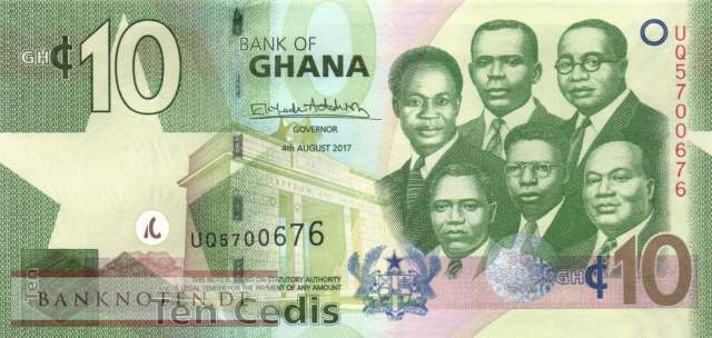 Ghana - 10  Cedis (#039g_UNC)