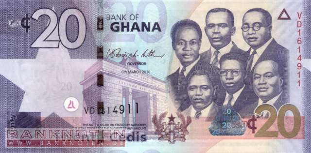 Ghana - 20  Cedis (#040b_UNC)