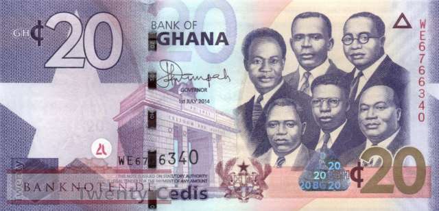 Ghana - 20  Cedis (#040e_UNC)