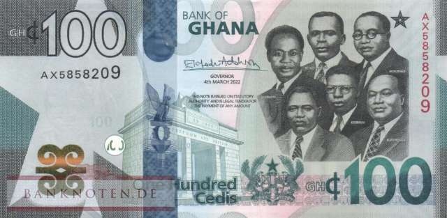 Ghana - 100  Cedis (#050b_UNC)