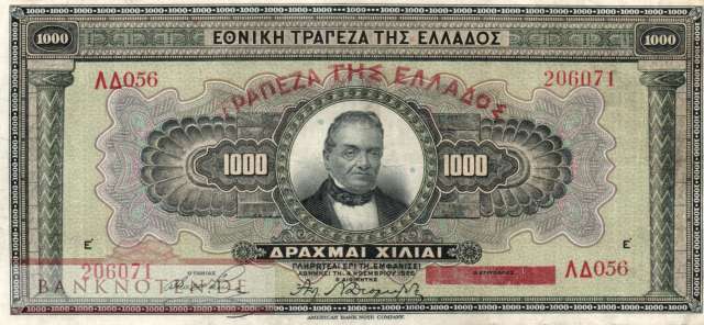 Griechenland - 1.000  Drachmai (#100b_VF)