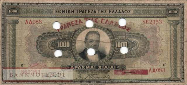 Griechenland - 1.000  Drachmai (#115b_VG)