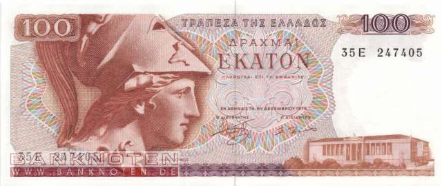 Griechenland - 100 Drachmai (#200a_UNC)