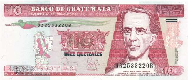 Guatemala - 10  Quetzales (#111a_UNC)