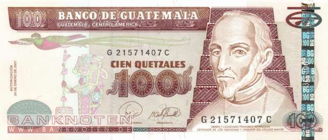 Guatemala - 100  Quetzales (#114b_UNC)