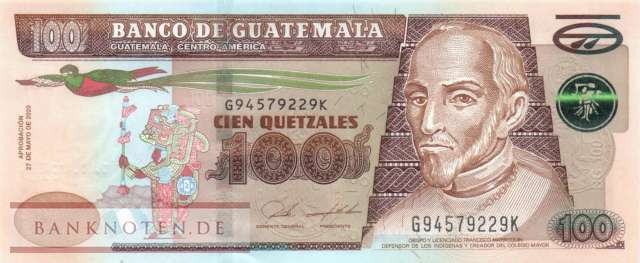 Guatemala - 100  Quetzales (#126k_UNC)