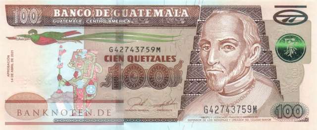 Guatemala - 100  Quetzales (#126m_UNC)