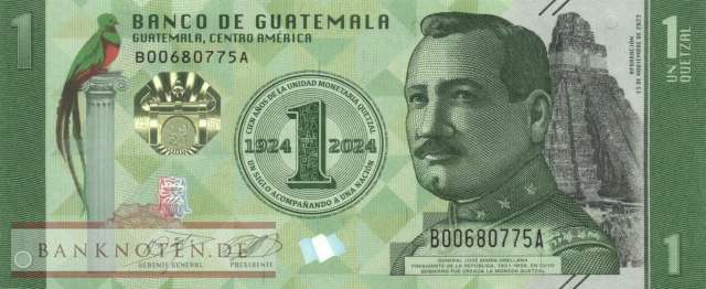Guatemala - 1  Quetzal (#129_UNC)
