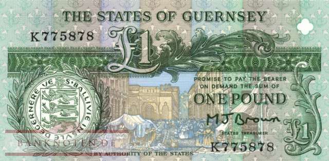 Guernsey - 1  Pound (#052a_UNC)