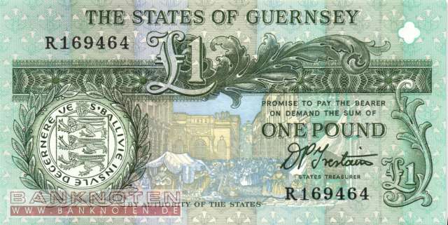 Guernsey - 1  Pound (#052b_UNC)