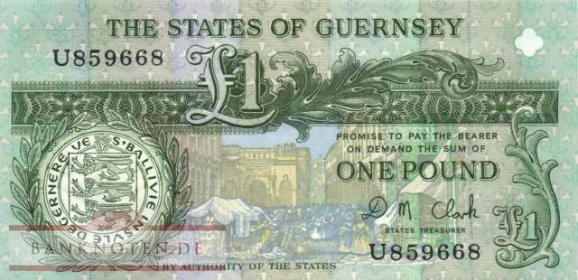 Guernsey - 1  Pound (#052c_UNC)
