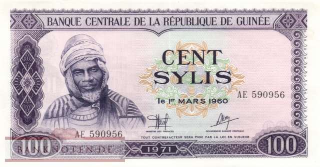 Guinea - 100  Sylis (#019_UNC)