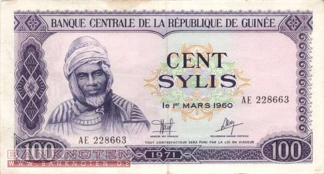 Guinea - 100 Sylis (#019_VF)