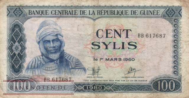 Guinea - 100  Sylis (#026a_F)